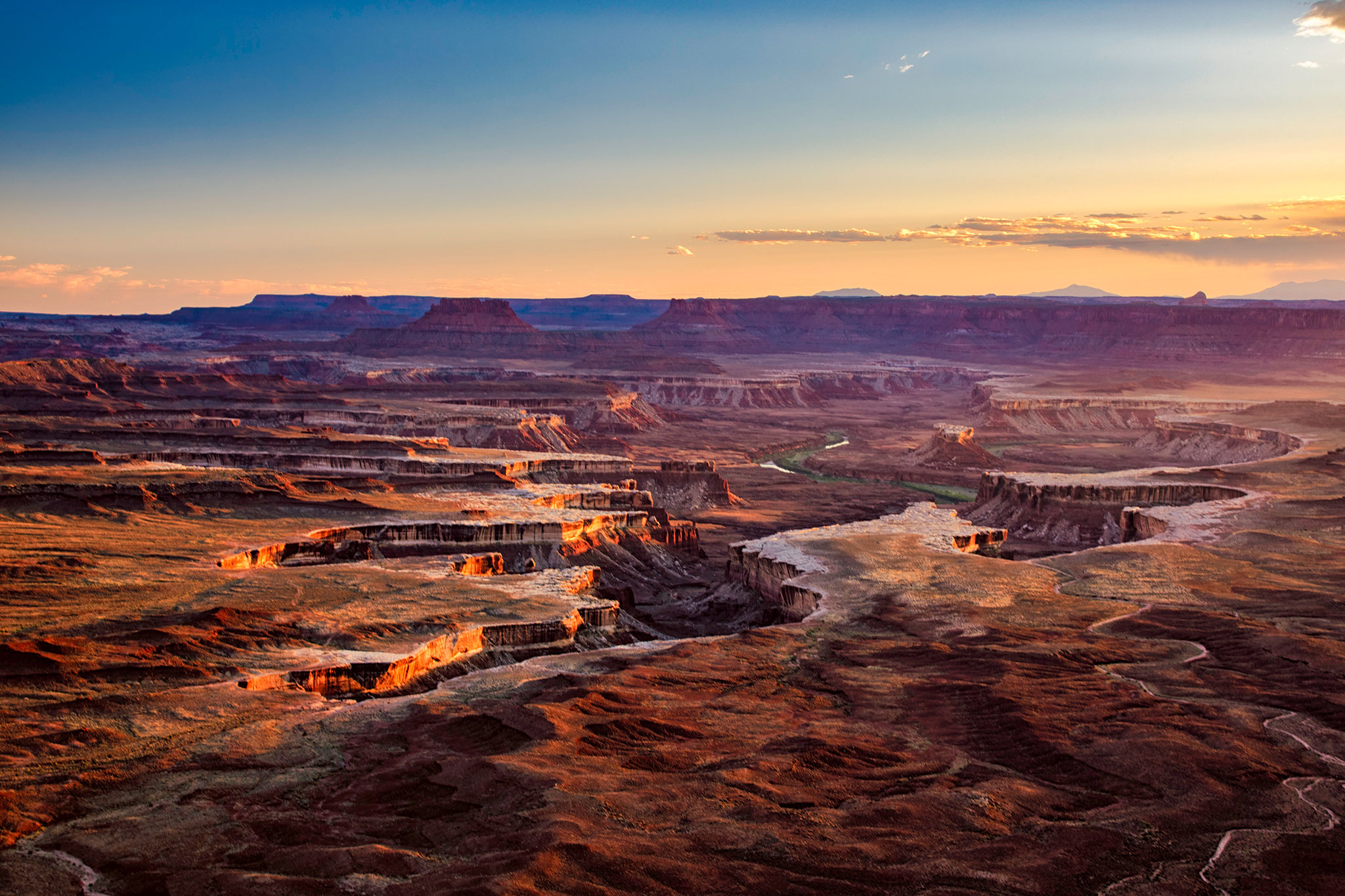 The Green River Overlook offers a fantastic view of Canyonlands National Park