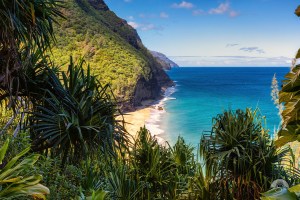 Hanakapiai Beach offers a pristine look inside Kauai's Haena State Park