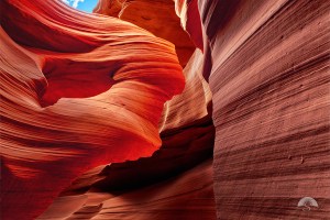 The Lady in the Wind in Lower Antelope Canyon
